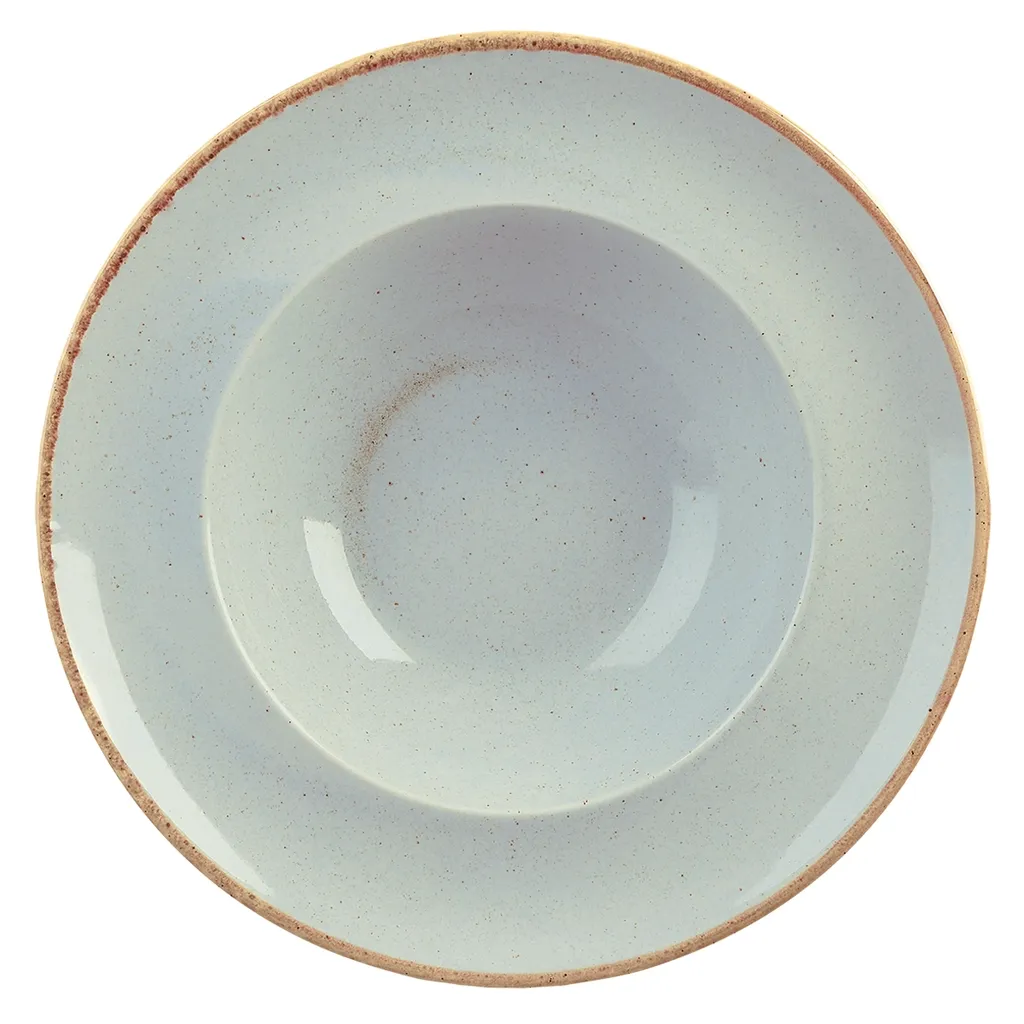 Teller SEASONS tief rund breite Fahne, Ø 26 cm, STONE