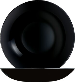 Teller EVOLUTIONS BLACK tief rund coup, Ø 20 cm, schwarz