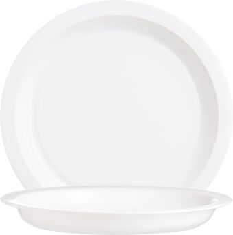 Teller RESTAURANT WHITE halbtief rund, Ø 25 cm, weiß