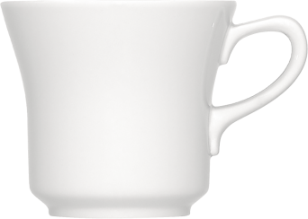 Obertasse BONN/BISTRO Glockenform, 0,25 ltr., weiß