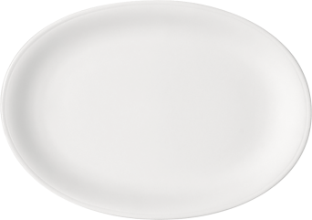 Platte BONN/BISTRO oval, 26 x 18 cm, weiß