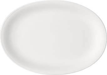 Platte BONN/BISTRO oval, 37 x 27 cm, weiß
