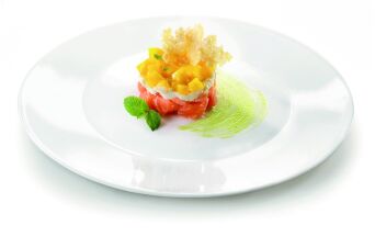 Gourmet Teller GRANGUSTO WHITE, Ø 33 cm, weiß