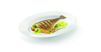 Platte GRANGUSTO WHITE oval, 35 x 26,7 cm, weiß