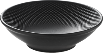 Bowl PINE rund, Ø 24 cm, COAL mit Relief