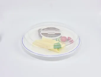 EURO-Teller-Cloche natur-transparent, Ø 267 mm, 40 mm hoch, PP