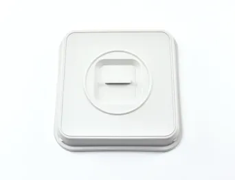 EURO-Abdeckhaube grau, 207 x 207 mm, 45 mm hoch, PP