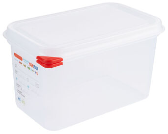 GN 1/4-150 mm tief, Gastronormbehälter, PP transparent-weiß