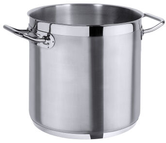 Kochtopf SERIE 2200 hoch, Ø 20 cm, Edelstahl 18/10 seidenmatt gebürstet, Induktionsgeeignet