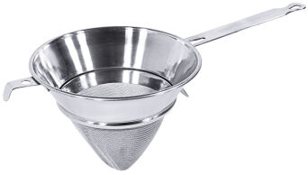 Gazespitzsieb mit flachem Griff, Edelstahl 18/10, Ø 23 cm