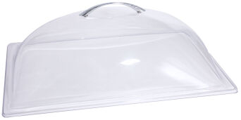 Kuppelhaube GN 1/1, geschlossen, aus glasklarem SAN