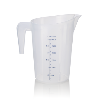 Messbecher 3000 ml, PP, mit 100 ml Skalierung