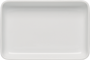 Platte AIRFLOW rechteckig, 18 x 12 cm, weiß