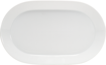 Platte CONNECT oval coup, 29 x 18 cm, weiß