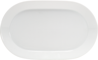 Platte CONNECT oval coup, 32 x 20 cm, weiß