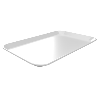 Thekenplatte 35 x 24 cm, Duroplast weiß