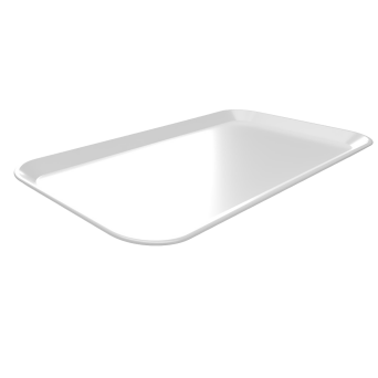 Thekenplatte, 42 x 28 cm, Duroplast weiß