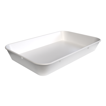 Thekenschale 42 x 28 cm, Duroplast weiß
