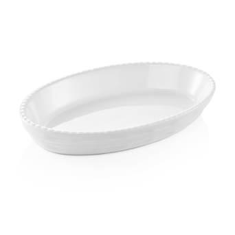 Backform oval, 24 x 15 cm, weiß