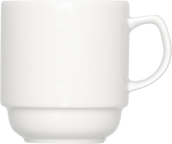 Kaffeebecher B1100 mit Henkel, 0,30 ltr., weiß