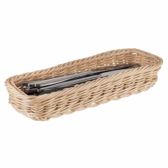 Besteckkorb ECONOMIC rechteckig, 27 x 10 cm, hellbeige