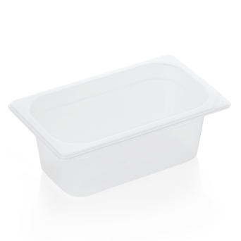 GN 1/4-100 mm tief, GN 89 Gastronormbehälter, PP transparent BPA-frei