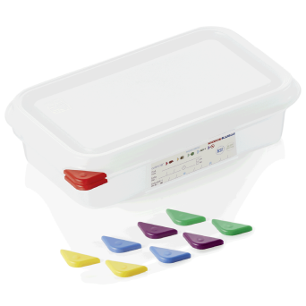 GN 1/4-65 mm tief, GN 86 Gastronormbehälter inkl. Deckel, PP transparent BPA-frei