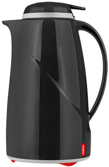 Isolierkanne WAVE PUSH, 1,0 ltr., schwarz, spülmaschinenfest