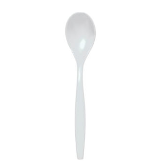 Kaffeelöffel, 13,5 cm lang, SAN-Kunststoff weiß