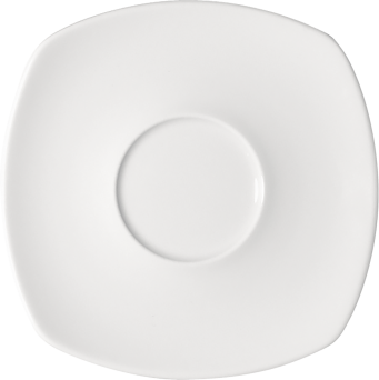 Kombi-Untertasse OPTIONS viereckig, 14 cm, weiß