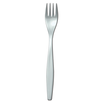 Menügabel, 19 cm lang, SAN-Kunststoff silber