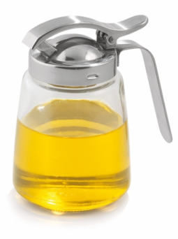 Honig-/Milchspender, 200 ml, Edelstahl / Glas