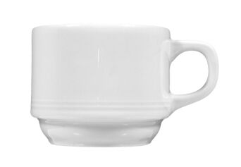 Mocca-Obertasse IMPERIAL, 0,09 ltr., weiß mit Relief
