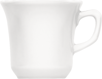 Obertasse BONN/BISTRO Glockenform, 0,22 ltr., weiß