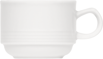 Obertasse DIALOG, 0,27 ltr., weiß mit Relief
