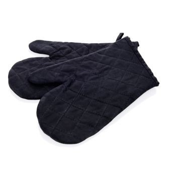 Hitzefausthandschuhe lang, Hitzebeständig bis +250°C, COT / PES, schwarz