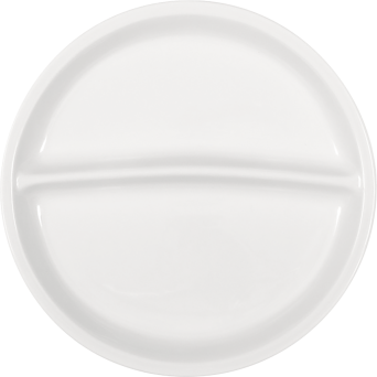 Teller SYSTEMLINE flach rund 2-teilig, Ø 25 cm, weiß