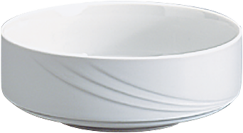 Schüssel DONNA rund, ø 18 cm, weiß mit Relief