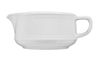 Sauciere IMPERIAL, 0,5 ltr., weiß mit Relief