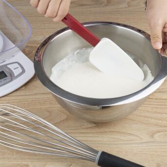 Löffelschaber Silikon, 35,5 cm lang, Hitzebeständig bis 260 Grad