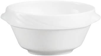 Suppenschale DONNA rund, Ø 13 cm, weiß mit Relief