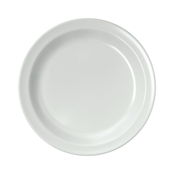 Dessertteller flach rund, Ø 19,5 cm, Duroplast weiß