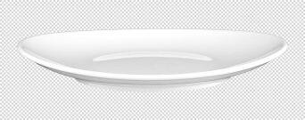 Teller MERAN 5234 flach oval coup, 21 cm, weiß