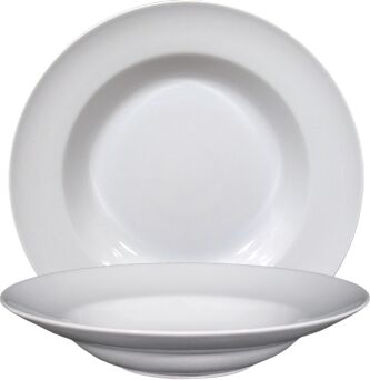 Pastateller NAPOLI WHITE tief rund Fahne, Ø 30 cm, weiß