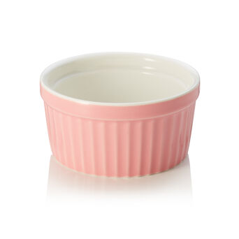 Ragout Fin Schälchen, Ø 9 cm, rose mit Relief