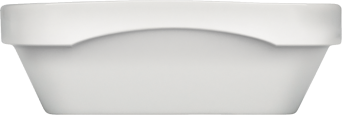 Schale AIRFLOW rechteckig, 12 x 9 cm, weiß