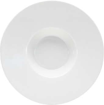 Teller CONNECT tief rund breite Fahne, Ø 30 cm, weiß