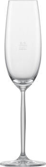 Sektkelch DIVA Nr. 7, 0,1l /-/, Inhalt 219 ml, mit Moussierpunkt