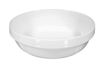Salatschale IMPERIAL rund, Ø 21 cm, weiß mit Relief