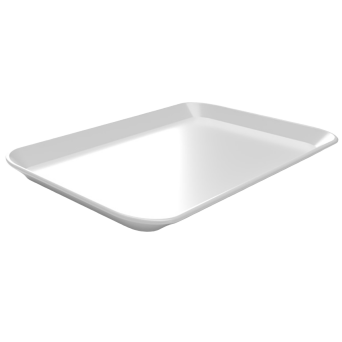 Thekenplatte 27 x 21 cm, Duroplast weiß